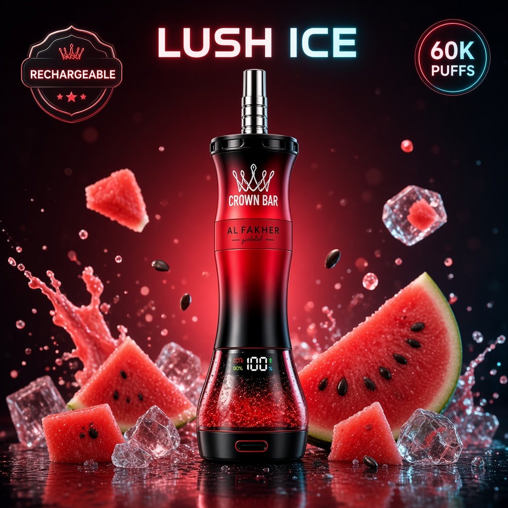 Al Fakher Crown Bar 60K – Lush Ice — оригинален Al Fakher вејп